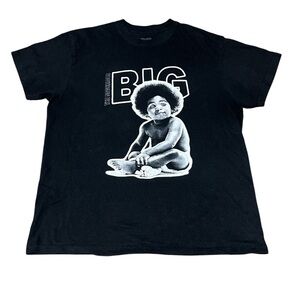 Notorious B.I.G Women's Biggie Smalls Photo Shirt Size L
